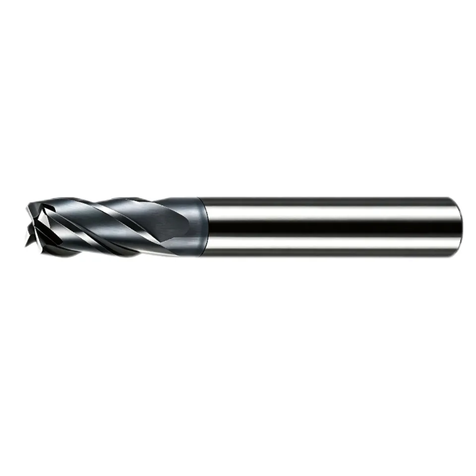 4-Flute Corner Radius End Mill (Standard & Long Reach)