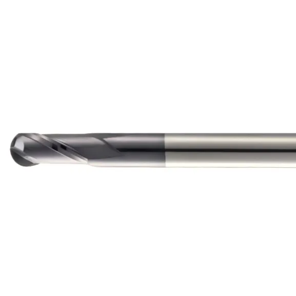 2-Flute Ball Nose End Mill (Standard & Long Reach)